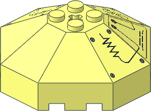 Windscreen  6 x  6 Octagonal Canopy with Axlehole and Insectoids Pattern