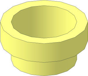 Stud Tube Open with Extended Hole