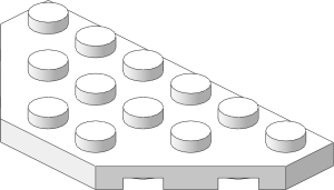 ~_Plate  3 x  6 without Corners White (Obsolete)