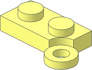 Hinge Plate  1 x  4 Base