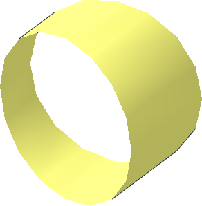 Torus Tube  1 x 0.4000 x 0.0625 Torus Tube  1 x 0.4000 x 0.0625