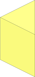 Triangular Prism with 2 Square Faces and 2 Triangular Faces