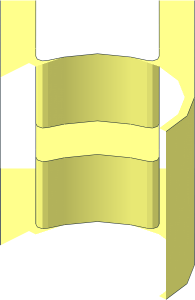 Znap Peghole Spacer - Half, 45 Degrees