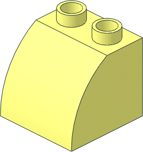 Duplo Brick 2 x 2 x 1.5 with Curved Front Duplo Brick 2 x 2 x 1.5 with Curved Front