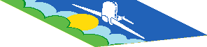 Sticker 3.3 x 6.8 Trapezoid with Airplane above Sun and Clouds Left Sticker 3.3 x 6.8 Trapezoid with Airplane above Sun and Clouds Left