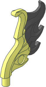 Flame 3.5L Rounded Wing Shaped with Bar 0.5L with Marbled Dark Bluish Grey Pattern Flame 3.5L Rounded Wing Shaped with Bar 0.5L with Marbled Dark Bluish Grey Pattern