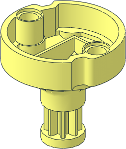 Technic Gearwheel with Pin Holes and Short Shaft