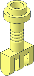 Hinge Bar 2 with 3 Fingers and Top Stud Hinge Bar 2 with 3 Fingers and Top Stud