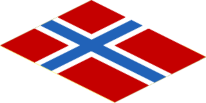 Sticker  2.4 x  3 with Norway Flag