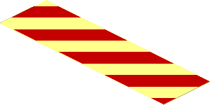 Sticker 1.1 x 3.9 with Red Danger Stripes on Transparent Background Sticker 1.1 x 3.9 with Red Danger Stripes on Transparent Background