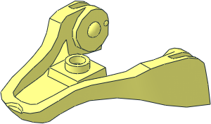 Animal Dragon Head Jaw Lower with  1 Stud