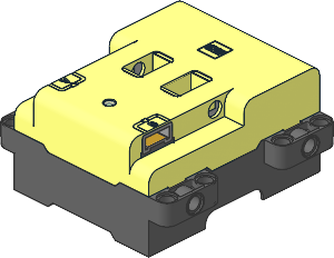 Electric Powered Up 2 Port Battery Box Body Assembly with Screw Holes for Lid