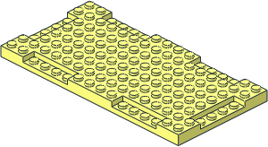 Plate 8 x 16 x 0.667 with Cutouts and Recessed Studs Plate 8 x 16 x 0.667 with Cutouts and Recessed Studs