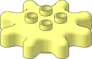 Duplo Brick Gear  8 Tooth  4 x  4