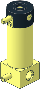 Technic Pneumatic Cylinder 2 x 2 x 5 with 2 Ports and Cap Technic Pneumatic Cylinder 2 x 2 x 5 with 2 Ports and Cap