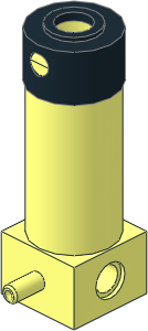 Technic Pneumatic Cylinder 2 x 2 x 5 Base Type 2 and Cap Technic Pneumatic Cylinder 2 x 2 x 5 Base Type 2 and Cap