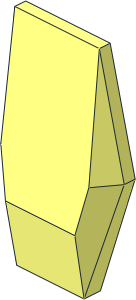 Constraction Shell  0.6 x  2 x  3.5 Flat with  2 Bars