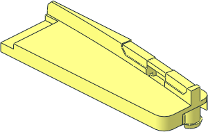 ~Train Track 9V Switch Tongue Right - Plastic Part ~Train Track 9V Switch Tongue Right - Plastic Part