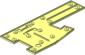 ~Train Track  9V Bottom Plate Left