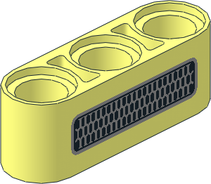Technic Beam  3 with Grille Pattern Technic Beam  3 with Grille Pattern