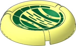 Constraction Disc  5 x  5 Projectile with Bionicle Kanoka 548 Le-Metru Pattern