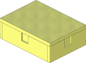 Container 44 x 32 x 12 Box Bygglek with Lid