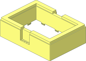 Container 22 x 16 x  6 Box Bygglek Sides