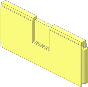 Container 32 x 22 x 12 Box Bygglek Side with Tongues