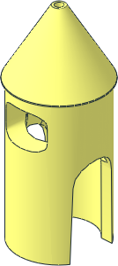 Minifig Headdress Fireworks Rocket Costume