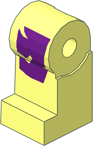 Minifig Leg Right with Purple Greatcoat Pattern