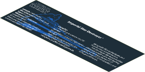 Sticker  6.0 x 18.0 with SW Imperial Star Destroyer Specifications