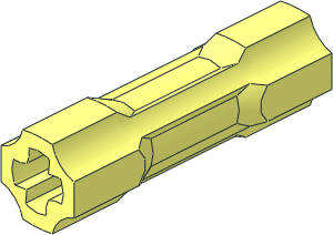 Technic Axle Joiner 3L with Two Flat Sides Technic Axle Joiner 3L with Two Flat Sides