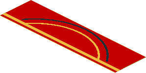 Sticker 1.0 x 3.7 with Black and Metallic Gold Arch Sticker 1.0 x 3.7 with Black and Metallic Gold Arch