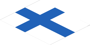 Sticker  2.4 x  3 with Finland Flag