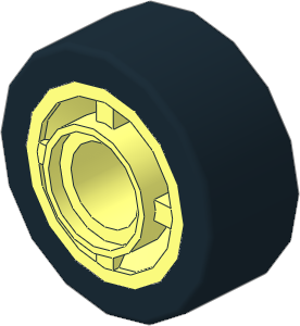 Wheel Rim  8 x 11.2 with Centre Groove and Peghole with Tyre  6/ 30 x 11