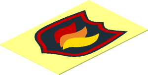 Sticker  1.5 x  1.0 with Fire Logo