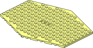 Plate 14 x 18 x 1 Hexagonal with Three Pinholes at Centre Plate 14 x 18 x 1 Hexagonal with Three Pinholes at Centre