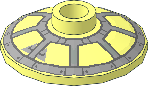 Dish 2 x 2 Inverted with Octagonal Cockpit Pattern Dish 2 x 2 Inverted with Octagonal Cockpit Pattern