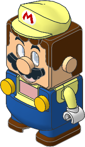 Electric Hub Mario with Hat and Blue Pants Electric Hub Mario with Hat and Blue Pants