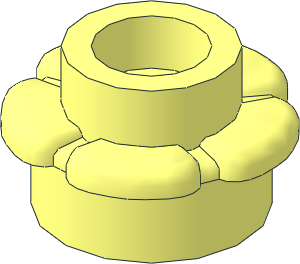 Plate  1 x  1 with  5 Petals