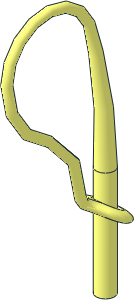 Minifig Whip in Latched Position