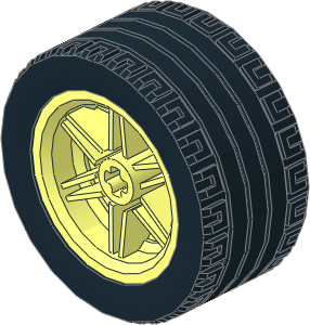 Wheel Rim 20 x 30, 6 Spokes, Ribs with Tyre 22/ 30 x 30 ZR Wheel Rim 20 x 30, 6 Spokes, Ribs with Tyre 22/ 30 x 30 ZR