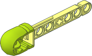 Technic Competition Arrow with Hollow Rubber Lime Tip Pattern