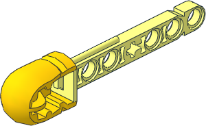 Technic Competition Arrow with Hollow Rubber Yellow Tip Pattern