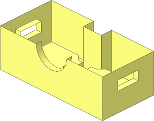~Electric Light & Sound Brick  1 x  2 with Single Side Light - Bottom