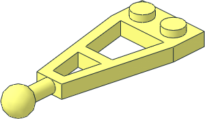 Plate  1 x  2 with 3L Extension and Towball