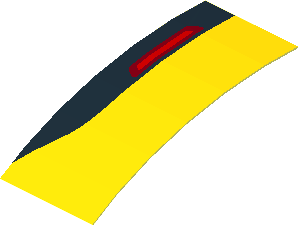 Sticker 0.9 x 2.0 with Bumper Reflector Right (Formed) Sticker 0.9 x 2.0 with Bumper Reflector Right (Formed)