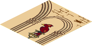 Sticker  6.7 x  5.9 with Phoenix and Arches