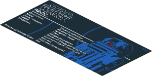 Sticker  4.8 x 10.0 with SW R2-D2 Astromech Specifications