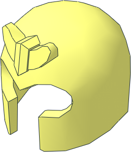 Minifig Helmet with Front Prongs